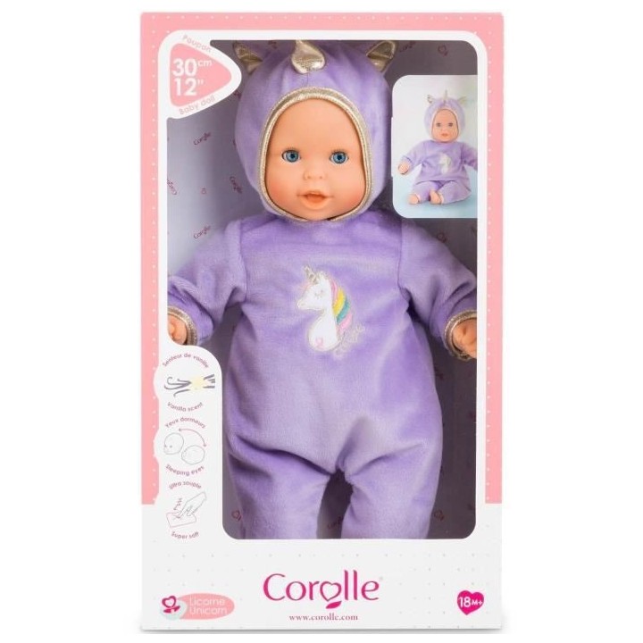 COROLLE - Mon Premier Poupon - Bébé Calin Licorne - 30cm - des 18 mo