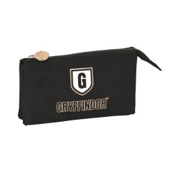 Trousse Fourre-Tout Triple Harry Potter Bravery Noir 22 x 12 x 3 cm