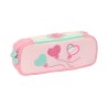 Trousse d'écolier BlackFit8 Globitos 22 x 5 x 8 cm Rose