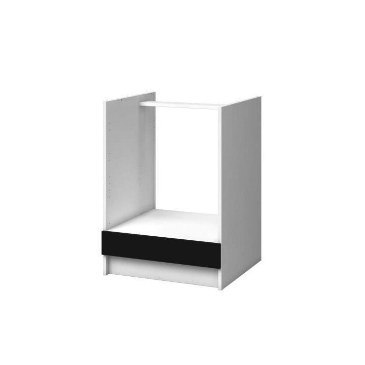 EXTRA - Meuble four de cuisine 60cm - Noir Mat