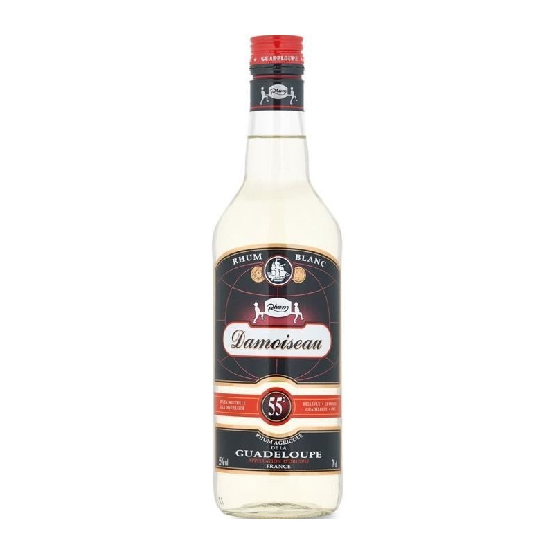 Rhum Damoiseau - Rhum agricole blanc - Guadeloupe - 55%vol - 70cl