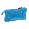 Trousse Fourre-Tout Triple SuperThings Rescue force Bleu 22 x 12 x 3 cm