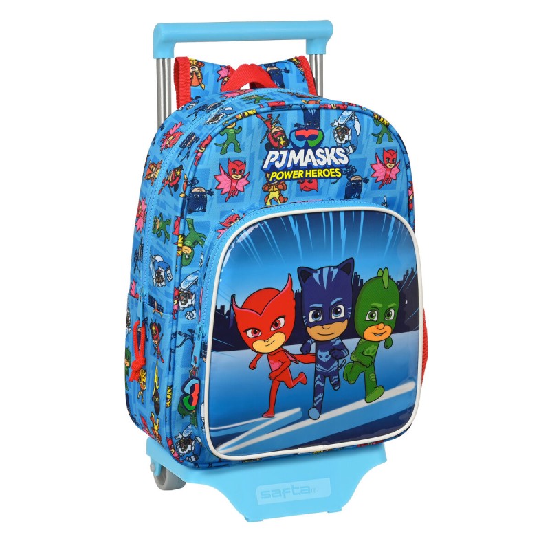 Cartable à roulettes PJ Masks 26 x 34 x 11 cm Bleu