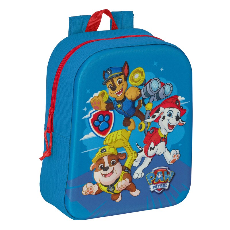 Cartable The Paw Patrol 3D Bleu 22 x 27 x 10 cm