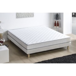 DEKO DREAM Pack Star Matelas 140x190 + Couette 220x240 + 2 Oreillers 60x60 - 16 cm