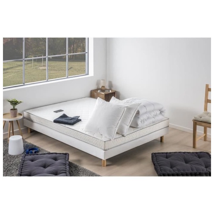 DEKO DREAM Pack Star Matelas 140x190 + Couette 220x240 + 2 Oreillers 6