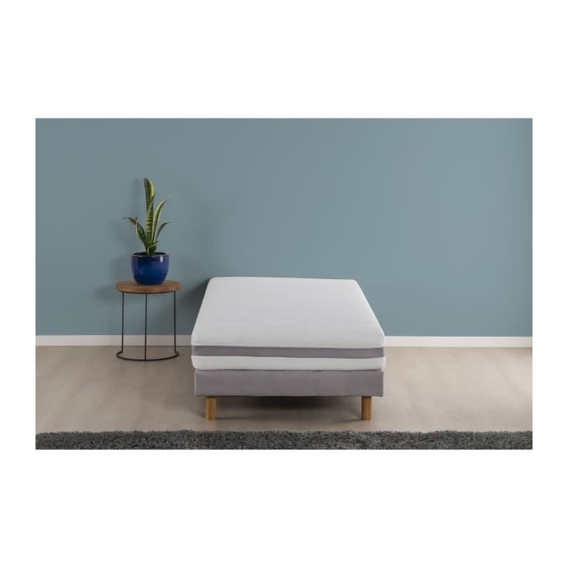 Matelas 90x190 cm DEKO DREAM Hygioconfort - Ressorts - Ferme - 5 zones - Déhoussable