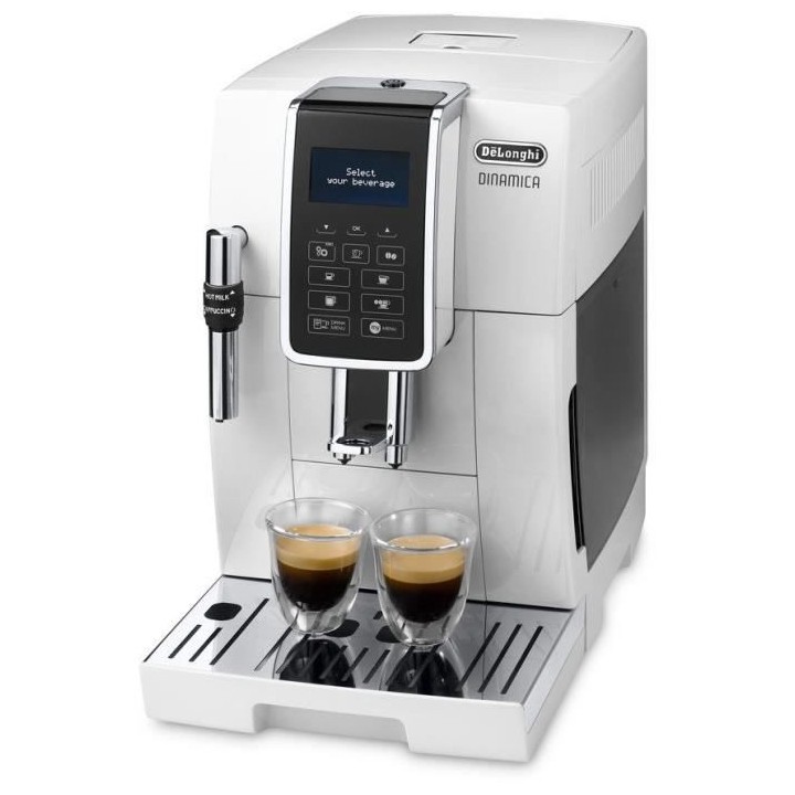 Machine a café automatique DELONGHI Dinamica ECAM 350.35 W - Blanc -