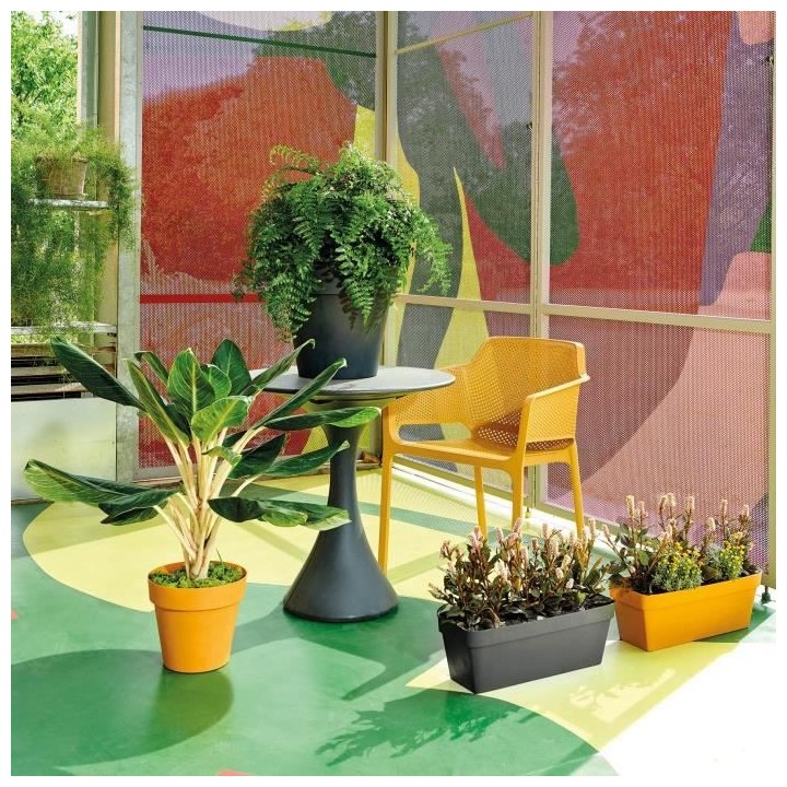 DEROMA Jardiniere Like anthracite - Coloris gris anthracite - 49x17cm