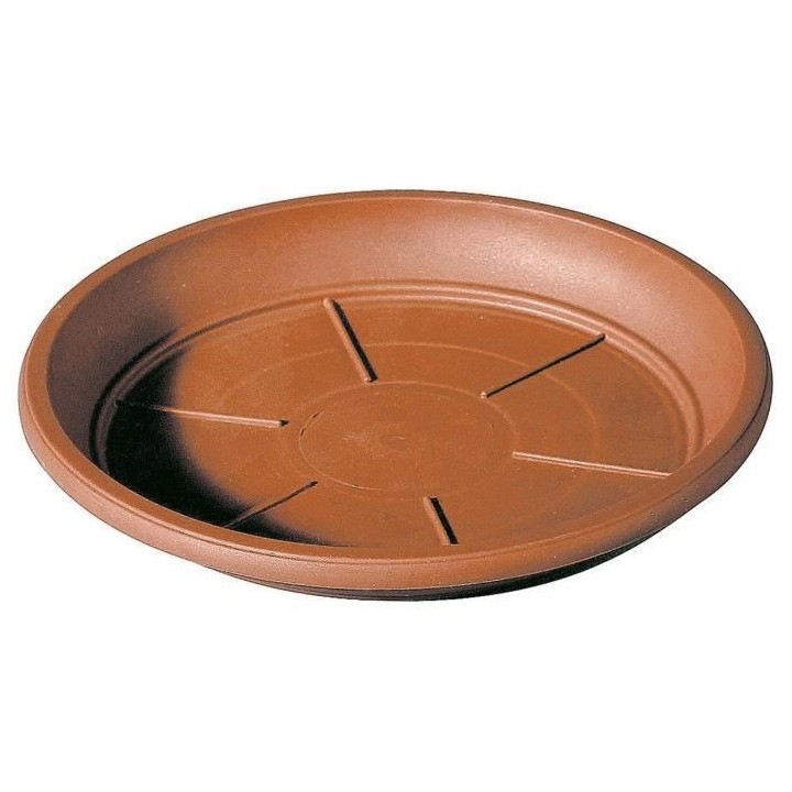 DEROMA Soucoupe pour pot de fleurs Day R cotto - Coloris terre rouge -