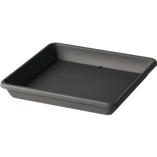 DEROMA Soucoupe carré pour pot de fleurs Day R anthracite - Coloris g