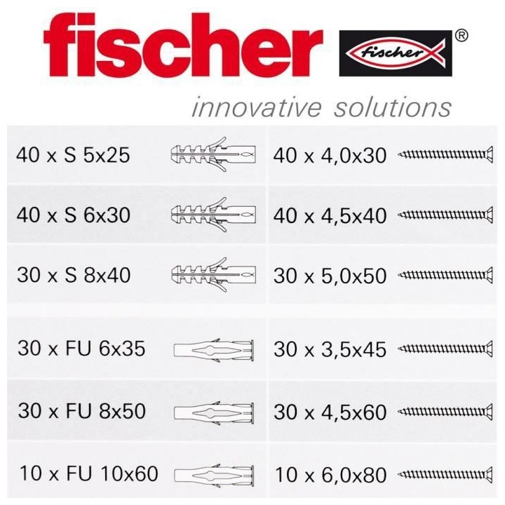 FISCHER - SOS BOX - 360 pieces
