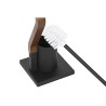 Brosse de salle de wc DKD Home Decor Marron Noir Métal Chêne 18,5 x 18,5 x 75 cm