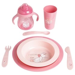 DISNEY Coffret repas 3 pieces Marie : assiette, bol et gobelet - En polypropylene