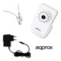 Caméra IP approx! APPIP03HDP2P HD IR P2P micro SD Wifi Blanc