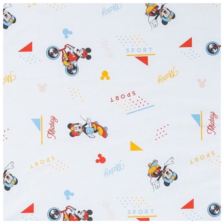 Tapis calin 2 en 1 DISNEY MICKEY SPORT - Coton/Polyester - 60 x 60 x 5