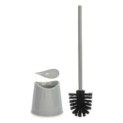 Brosse de salle de wc 12,5 x 37 x 12,5 cm Gris Plastique (24 Unités)