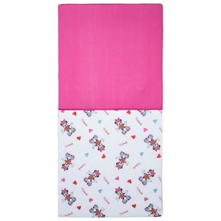 Tapis calin 2 en 1 DISNEY MINNIE SPORT - Coton/Polyester - 60 x 60 x 5