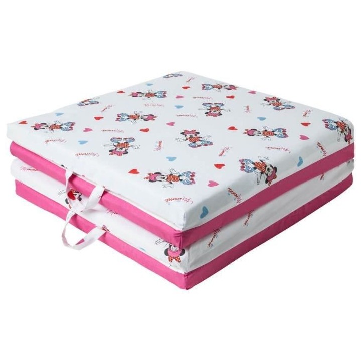 Tapis calin 2 en 1 DISNEY MINNIE SPORT - Coton/Polyester - 60 x 60 x 5