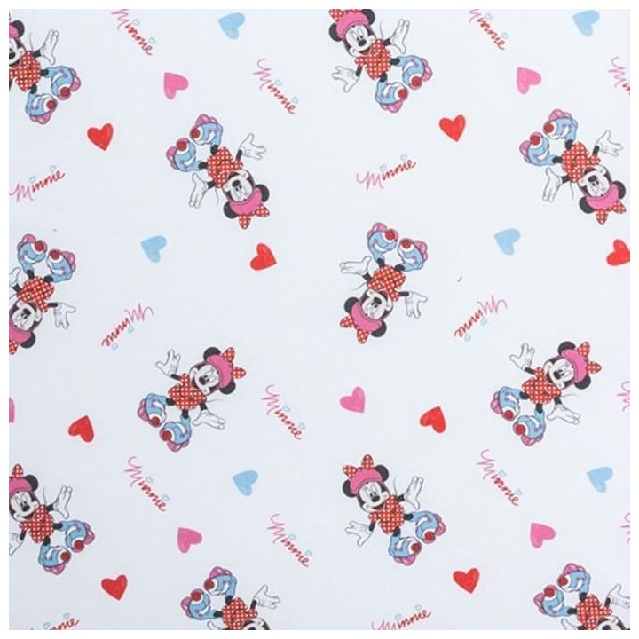 Tapis calin 2 en 1 DISNEY MINNIE SPORT - Coton/Polyester - 60 x 60 x 5