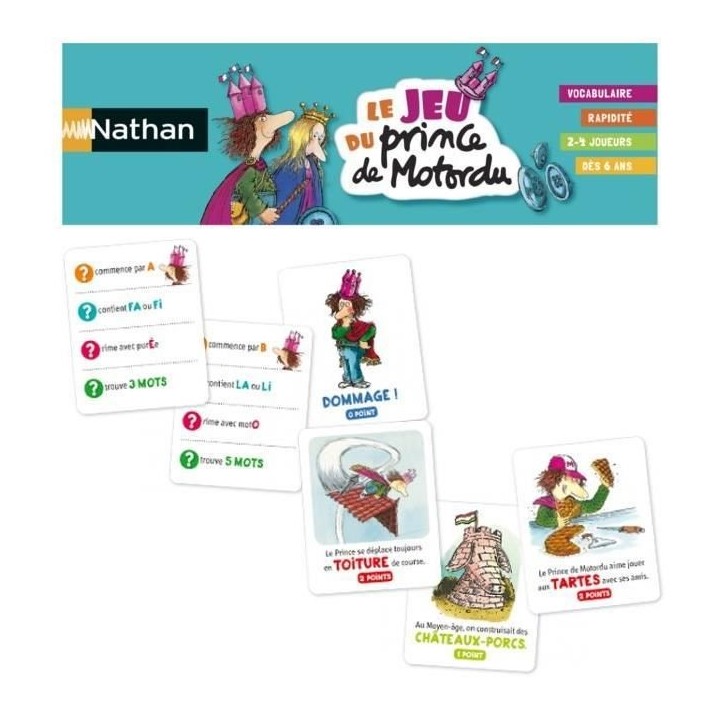 NATHAN - Le Jeu du Prince de Motordu - Jeu de Société