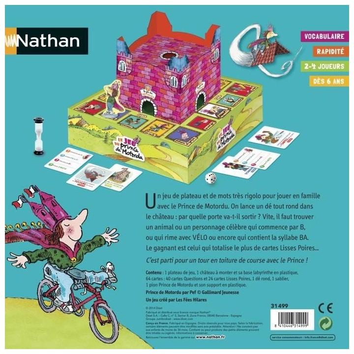 NATHAN - Le Jeu du Prince de Motordu - Jeu de Société