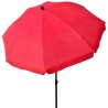 Parasol Aktive Rouge 240 x 230 x 240 cm (6 Unités)