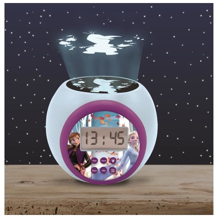 LA REINE DES NEIGES Réveil projecteur fonction minuteur LEXIBOOK