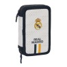 Plumier double Real Madrid C.F. Blanc 12.5 x 19.5 x 4 cm (28 Pièces)