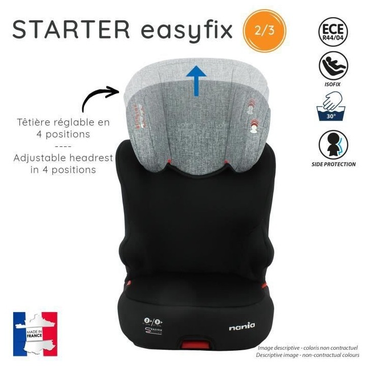 Disney Siege auto rehausseur STARTER easyfix groupe 2/3 (15-36kg) - Mi
