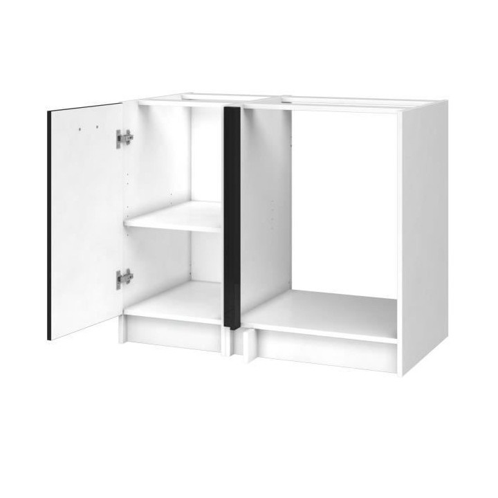EXTRA - Meuble d'Angle de cuisine L 100cm - Gris Laqué