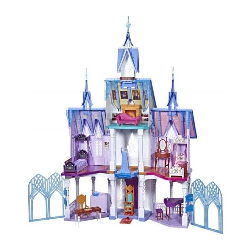 DISNEY LA REINE DES NEIGES 2 - Coffret Château supreme d'Arendelle - taille de 1,50 m - avec lumieres et 14 accessoires