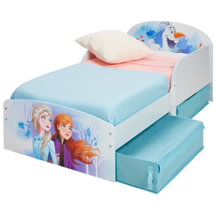 Disney La Reine des Neiges - Lit pour enfants avec espace de rangement