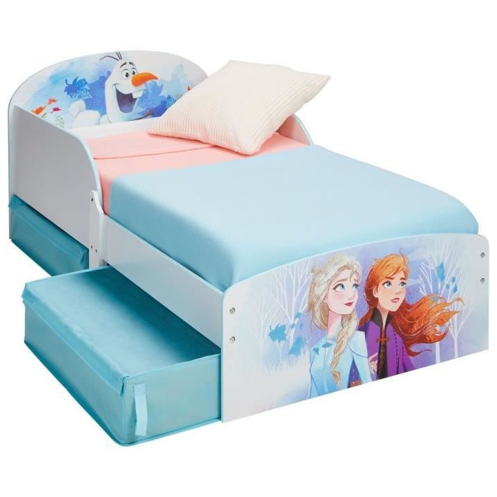 Disney La Reine des Neiges - Lit pour enfants avec espace de rangement