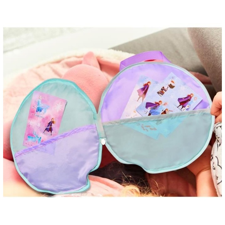 La Reine des Neiges - Coussin a secrets avec sequins et accessoires