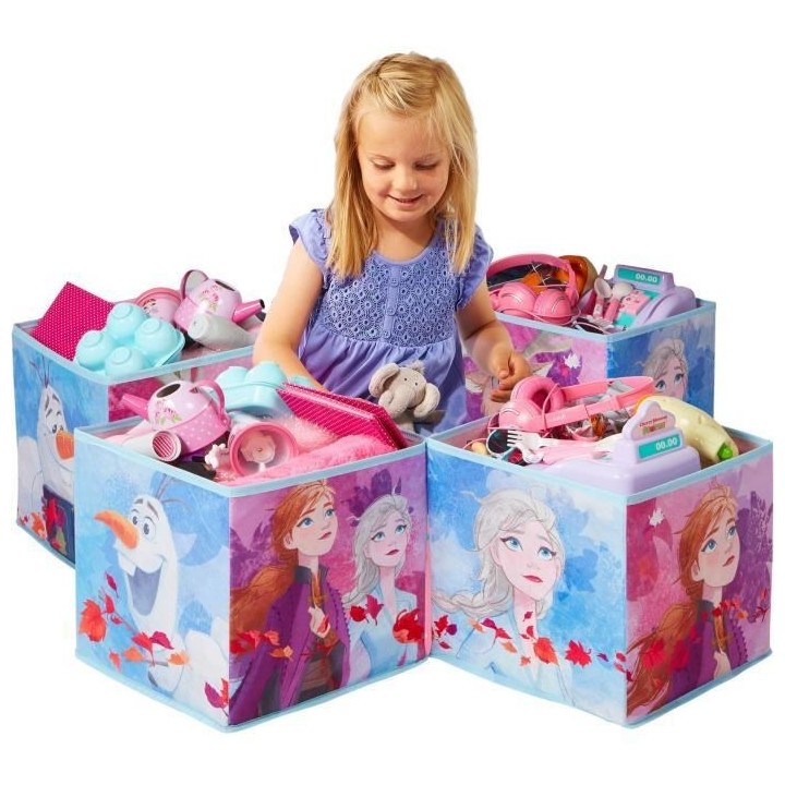 Disney La Reine des Neiges - Cubes de rangement pour jouets enfants
