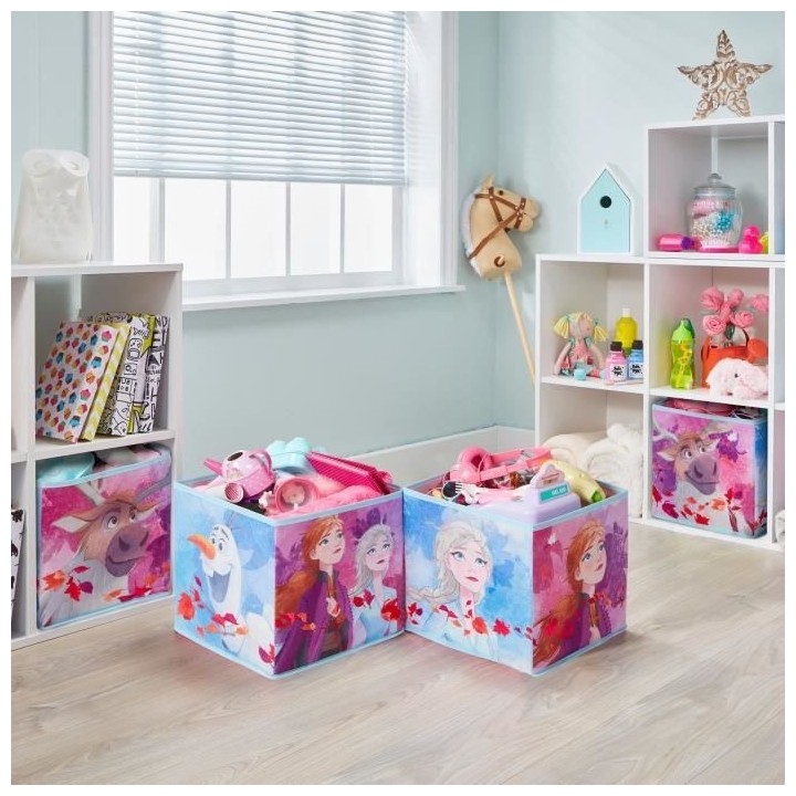 Disney La Reine des Neiges - Cubes de rangement pour jouets enfants