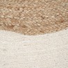 Tapis Naturel Blanc 180 x 180 cm Jute