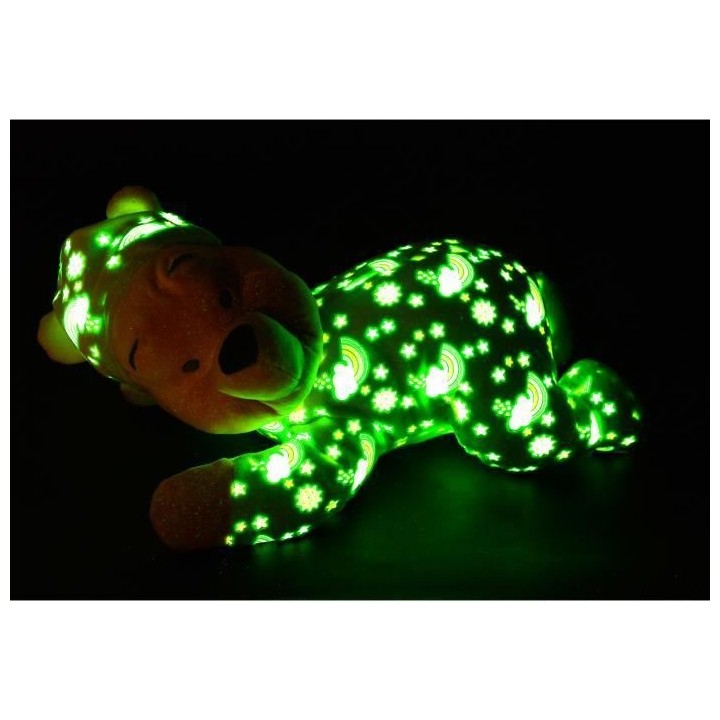 Disney Peluche Winnie 'Brille dans la nuit' (L30cm x L18cm x H26cm)