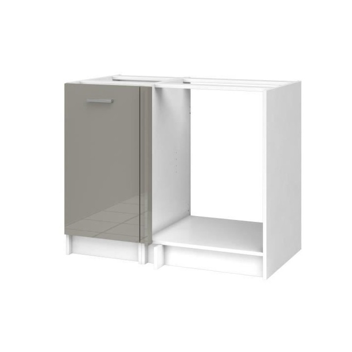 EXTRA - Meuble d'Angle de cuisine L 100cm - Truffe Laqué