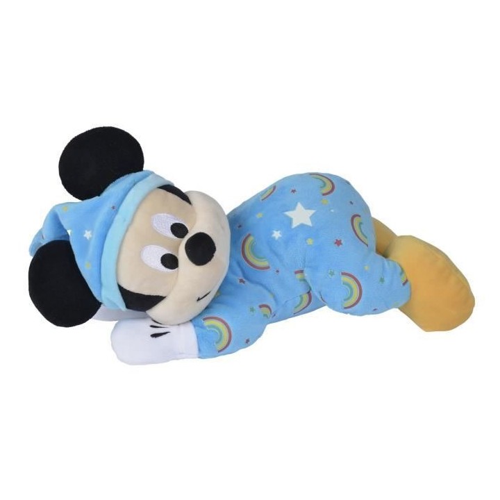 Disney Peluche Mickey 'Brille dans la nuit' Bleu (L30cm x L18cm x H26c