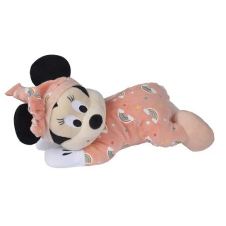 Disney Peluche Minnie 'Brille dans la nuit' Rose - L 30 x P 18 x H 26