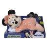 Disney Peluche Minnie 'Brille dans la nuit' Rose - L 30 x P 18 x H 26 cm - Rose