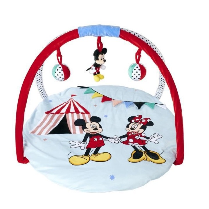 Tapis De Jeu Disney Mickey & Minnie (Diametre 90cm x épaisseur 5cm x