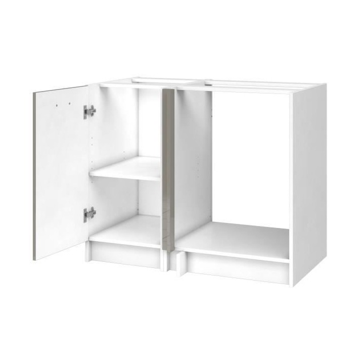 EXTRA - Meuble d'Angle de cuisine L 100cm - Truffe Laqué