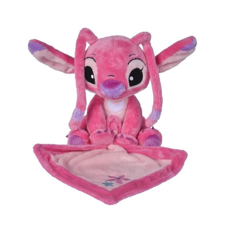 Doudou DISNEY Angel - Polyester - 25 x 25 x10 cm - Rose