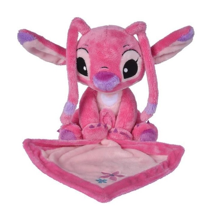 Doudou DISNEY Angel - Polyester - 25 x 25 x10 cm - Rose