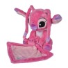 Doudou DISNEY Angel - Polyester - 25 x 25 x10 cm - Rose