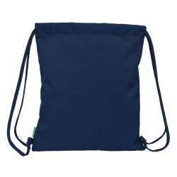 Sac à dos serré par des ficelles Benetton Love Blue marine (35 x 40 x 1 cm)