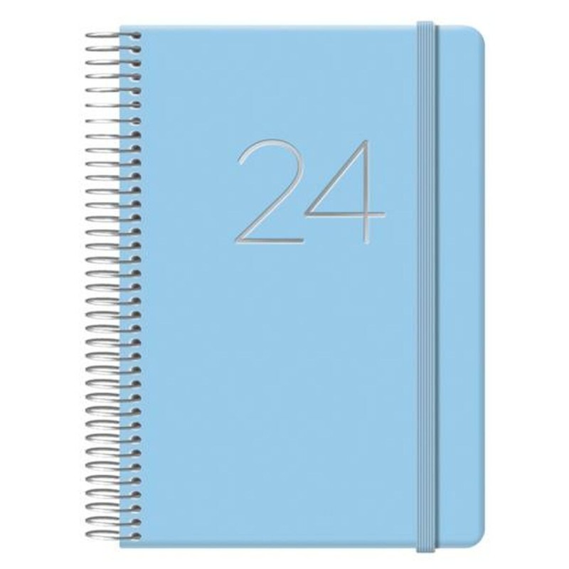 Agenda GLOSS DOHE 2024 Annuel Bleu 12,5 x 18 cm